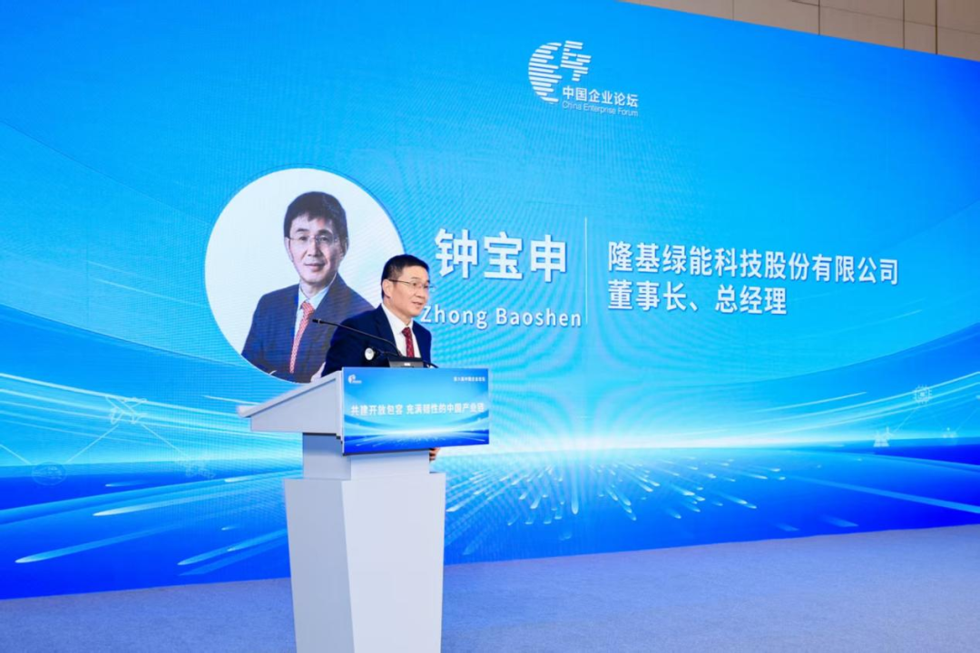 钟宝申出席第八届中国企业论坛平行论坛：锻造光伏产业链韧性，双轮驱动方能行稳致远