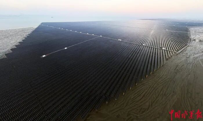江苏沿海最大渔光互补光伏项目即将全面并网