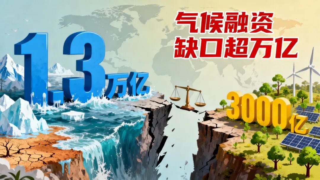 1.3万亿刚需 VS 3000亿承诺，融资缺口超万亿！COP30再次敲响气候警钟